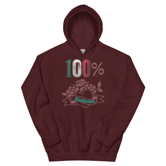 100% Mexicana Hoodie – Cozy & Bold Latina Empowerment Sweatshirt