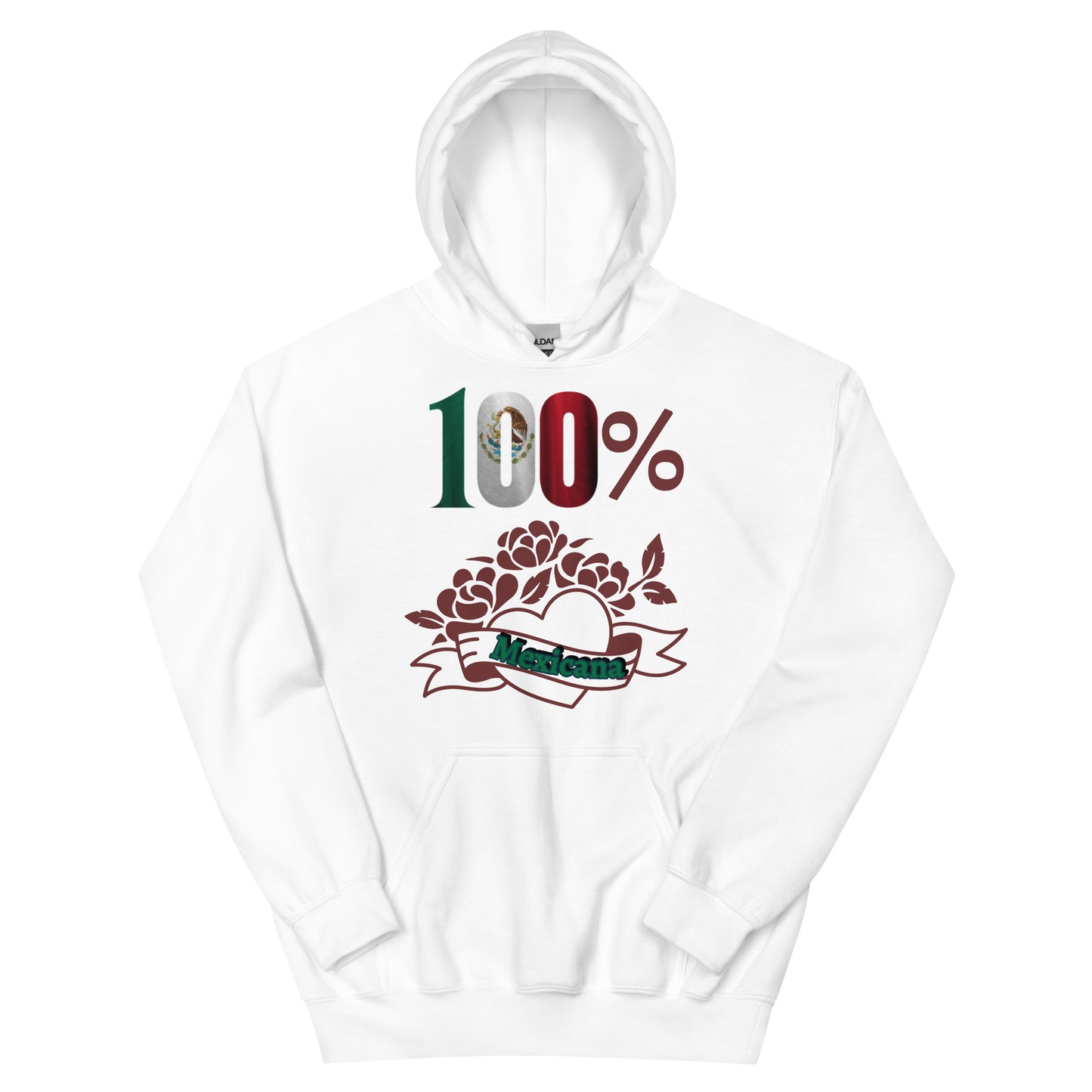100% Mexicana Hoodie β Cozy & Bold Latina Empowerment Sweatshirt
