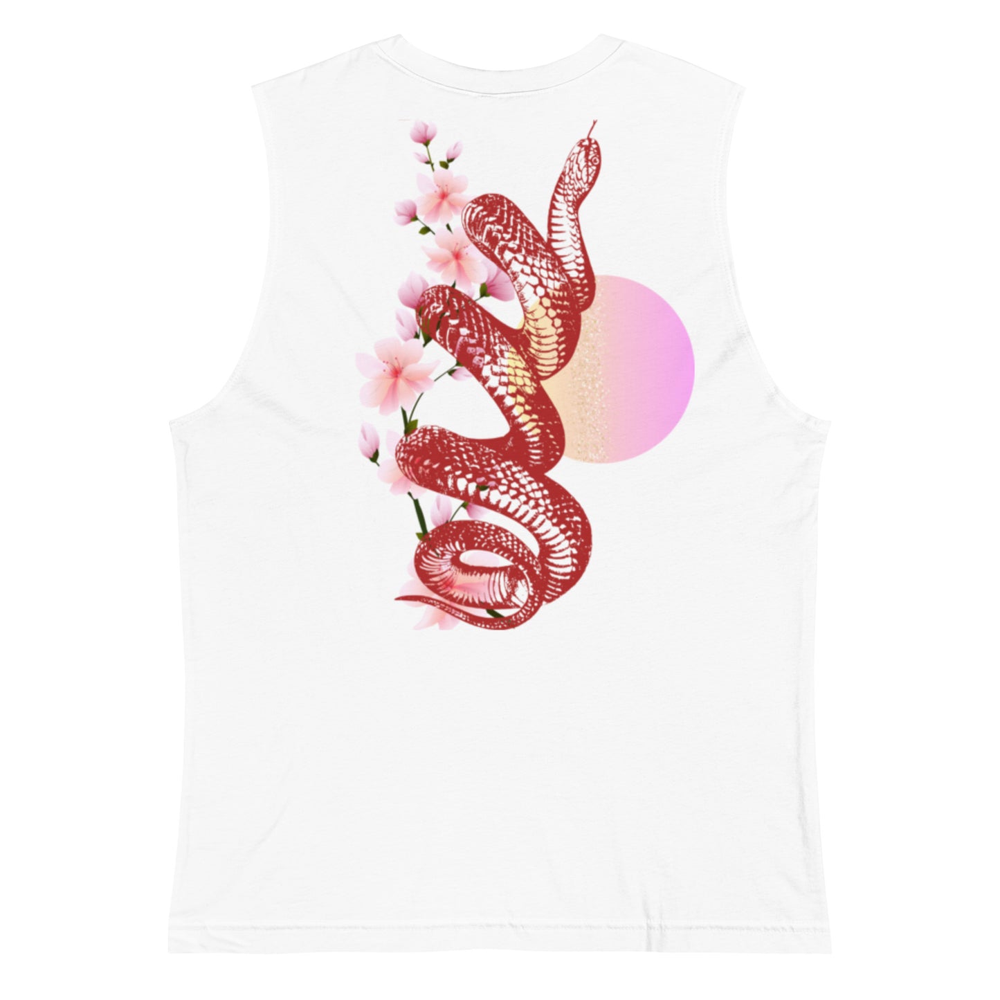 🌸 Cherry Blossom Muscle Shirt – Soft, Stylish, & Strong